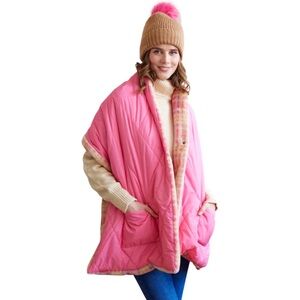 Shiraleah Malena Puffer Wrap In Pink